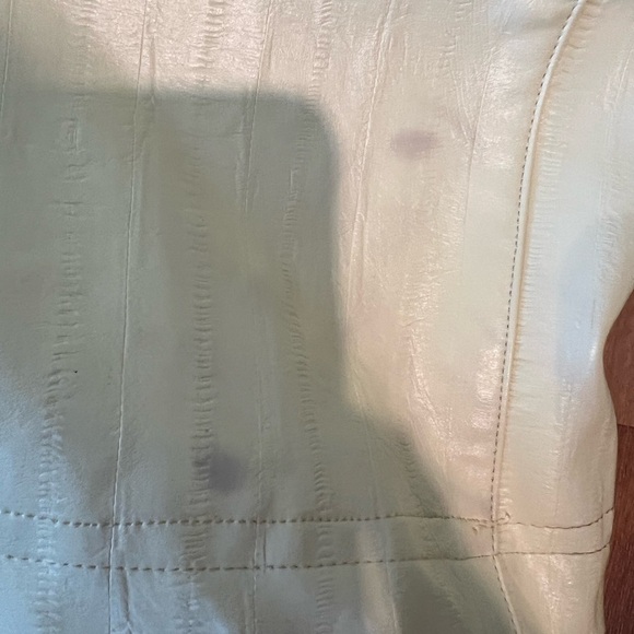 Good American women’s key lime, yellow faux leather overalls, size 15, straight - Picture 6 of 16